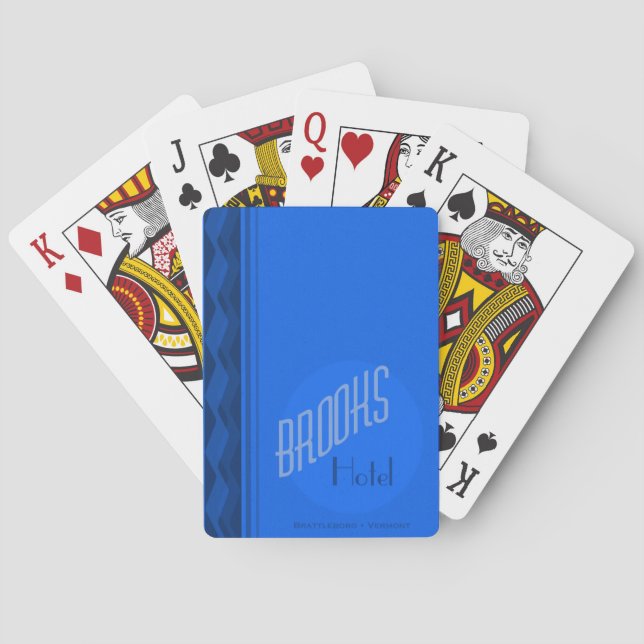 Baralho Cartões De Jogar Hotel Brooks House (Deck Azul) (Verso)