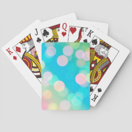 Baralho Cartões De Jogar Luzes Azuis