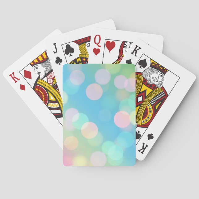 Baralho Cartões De Jogar Luzes Azuis (Verso)