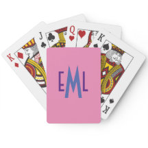 Cartões De Jogar Monogramas Para Jogadores De Pont