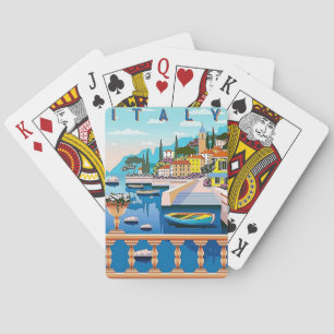 Baralho Cartões de jogar na Itália viagens vintage