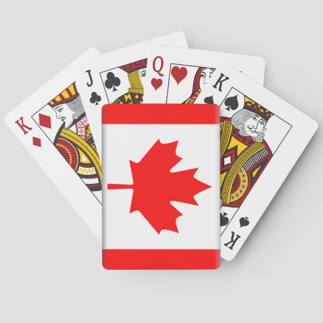Baralho Cartões de jogar no Canadá (Verso)