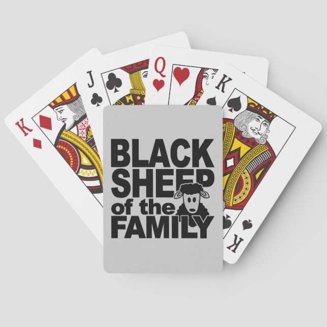 Baralho Cartões de jogar Ovelha Negra (Verso)