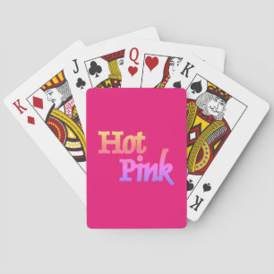 Baralho Cartões de jogar Pink-Quente