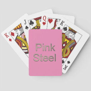 Baralho Cartões de jogar Pink Steel
