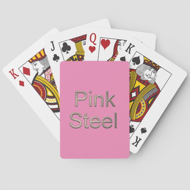 Baralho Cartões de jogar Pink Steel (Verso)