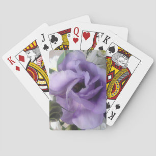Baralho Cartões De Jogar Pôquer De Flor Roxo