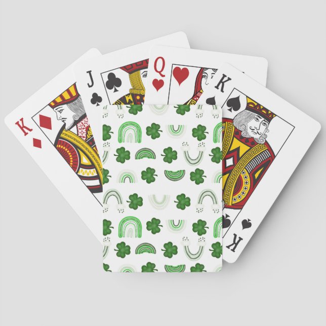 Baralho Cartões De Jogar Rainbotes Shamrock (Verso)