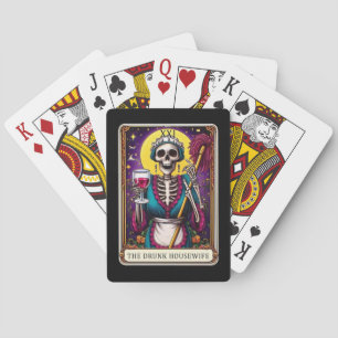Baralho Cartões De Jogar Skeleton Tarot, Bebado