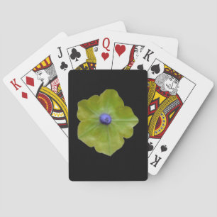 Baralho Cartões de jogar verde e azul da Petunia