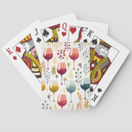 Baralho Cartões de jogar vinho