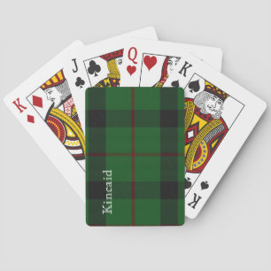 Baralho Cartões de jogo à moda da xadrez de Tartan de