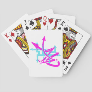 Baralho Cartões de jogo abstratos das setas