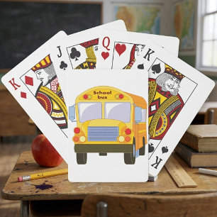 Baralho Cartões de jogo amarelos do auto escolar