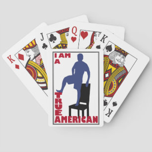 Baralho Cartões de jogo americanos verdadeiros