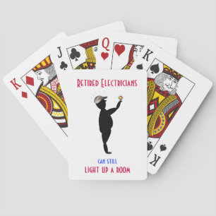 Baralho Cartões de jogo aposentados do eletricista