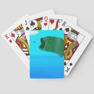 Baralho Cartões de jogo artísticos dos peixes do grande pu