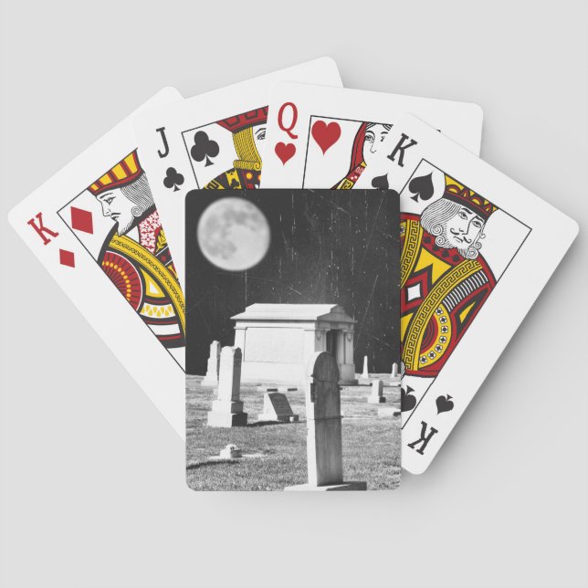 Baralho Cartões de jogo assustadores da bicicleta do (Verso)