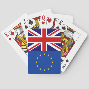 Baralho Cartões de jogo BRITÂNICOS do voto do brexit do