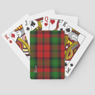 Baralho Cartões de jogo clássicos da xadrez de Tartan de