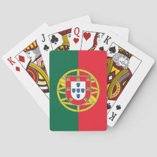 Baralho Cartões de jogo com a bandeira de Portugal