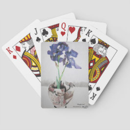 Baralho Cartões de jogo com "a íris roxa" por
