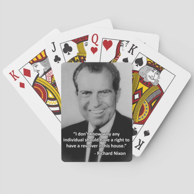 Baralho Cartões de jogo da Anti-Arma de Richard Nixon (Verso)