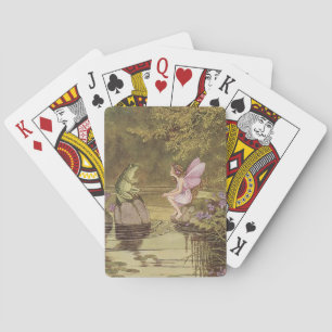 Baralho cartões de jogo da arte do estilo do vintage