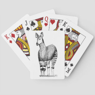 Baralho Cartões de jogo da arte do Okapi