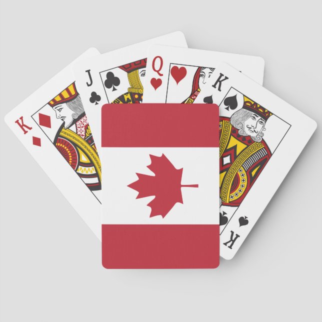 Baralho Cartões de jogo da bandeira de Canadá (Verso)
