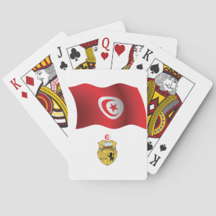 Baralho Cartões de jogo da bandeira de Tunísia