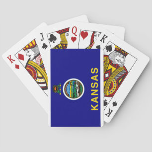 Baralho Cartões de jogo da bandeira do estado de Kansas