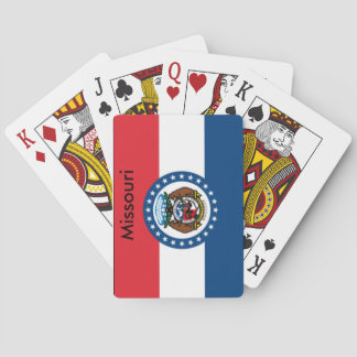 Baralho Cartões de jogo da bandeira do estado de Missouri