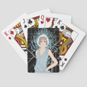 Baralho Cartões de jogo da bicicleta do art deco dos anos