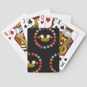 Baralho Cartões de jogo da cara do macaco
