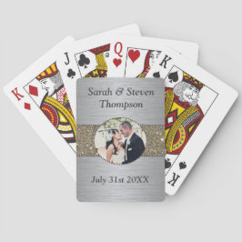 Baralho Cartões de jogo da foto da celebração do casamento