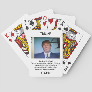 Baralho Cartões de jogo da imagem/citações de Donald Trump