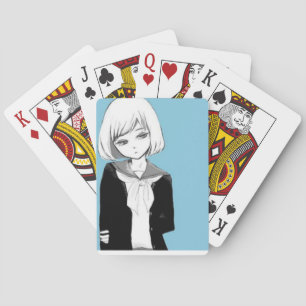 Baralho Cartões de jogo da menina do Anime