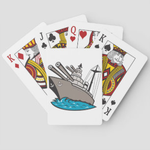 Baralho Cartões de jogo da navio de guerra