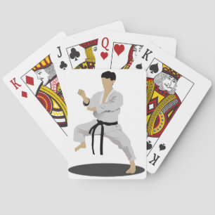 Baralho Cartões de jogo da pose do karaté
