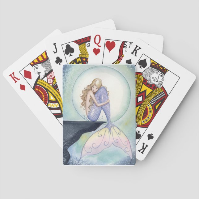 Baralho Cartões de jogo da sereia de Camilo Grimshaw em (Verso)