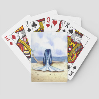 Baralho Cartões de jogo da sereia de Margarita da praia de