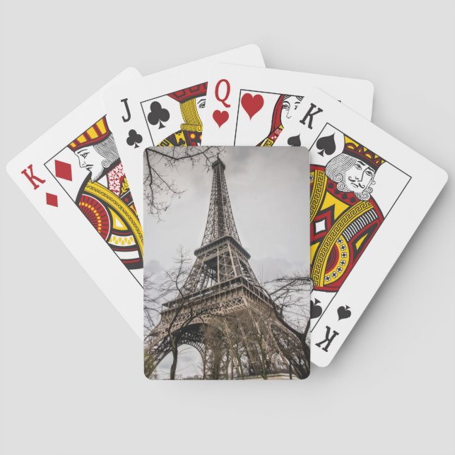 Baralho Cartões de jogo da torre Eiffel (Verso)