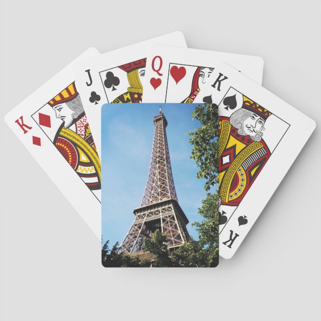 Baralho Cartões de jogo da torre Eiffel (Verso)
