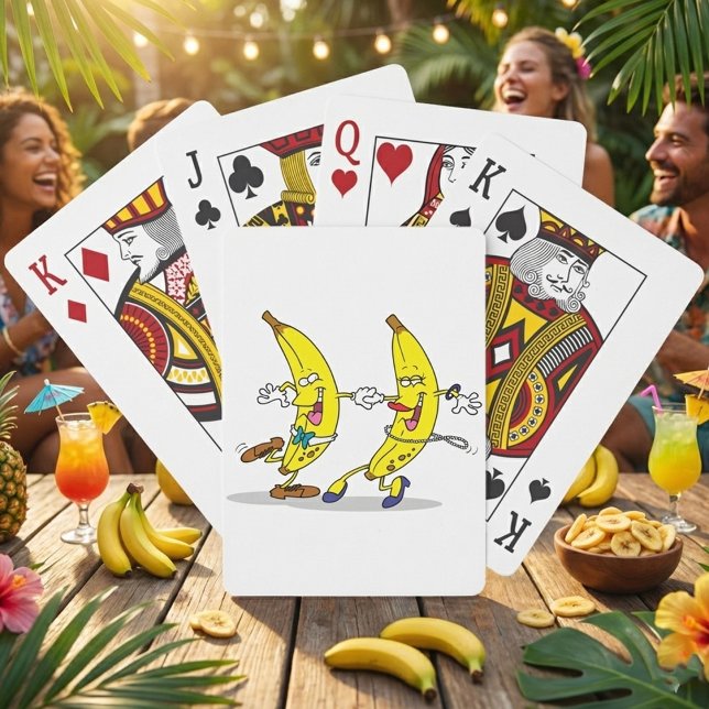 Baralho Cartões de jogo das bananas da dança (Criador carregado)