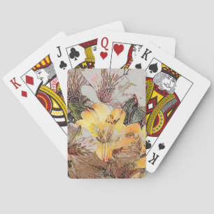 Baralho Cartões de jogo das flores do Alstroemeria