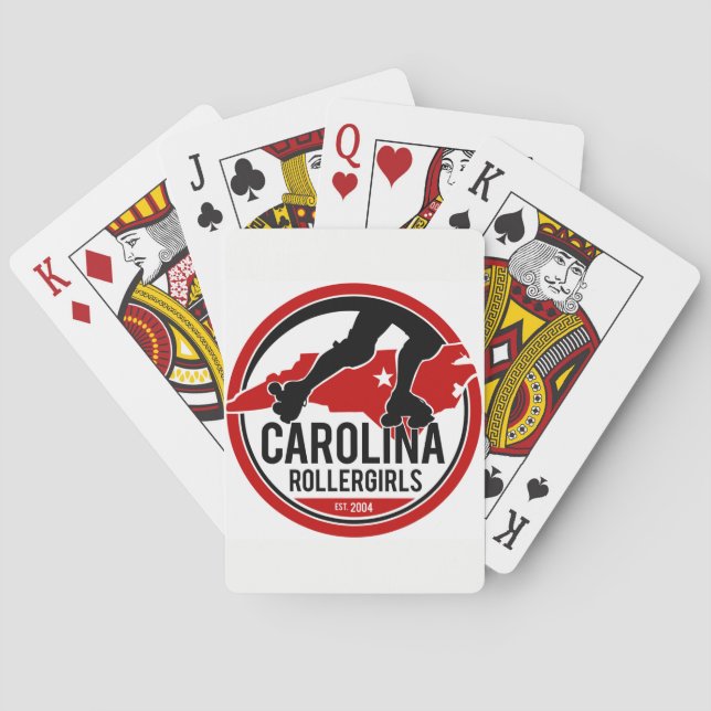 Baralho Cartões de jogo de Carolina Rollergirls (Verso)