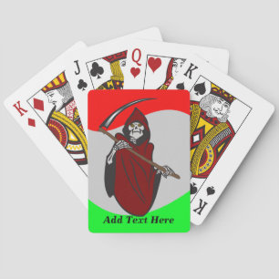 Baralho Cartões de jogo de esqueleto personalizados do