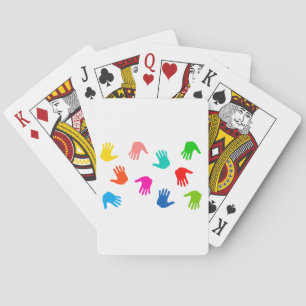 Baralho Cartões de jogo de Handprints