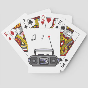 Baralho Cartões de jogo de jogo de rádio da música